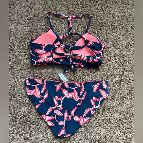 Carve Designs Teal and Pink Bikini Reversible Bottoms - Picture 4 of 6